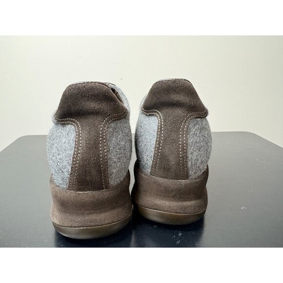 $620 Santoni Suede Leather & Wool Womens Sneakers 5.5 5 1/2 - Picture 6 of 8